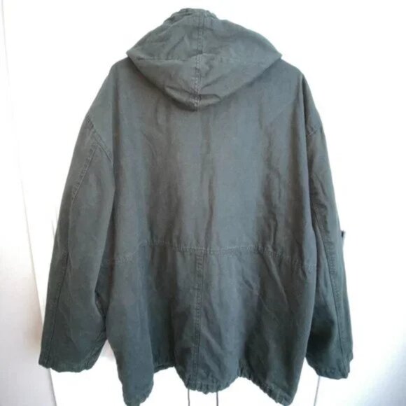 VINTAGE Structure Authentic Outerwear jacket L / XL canvas parka EUC - Picture 2 of 5